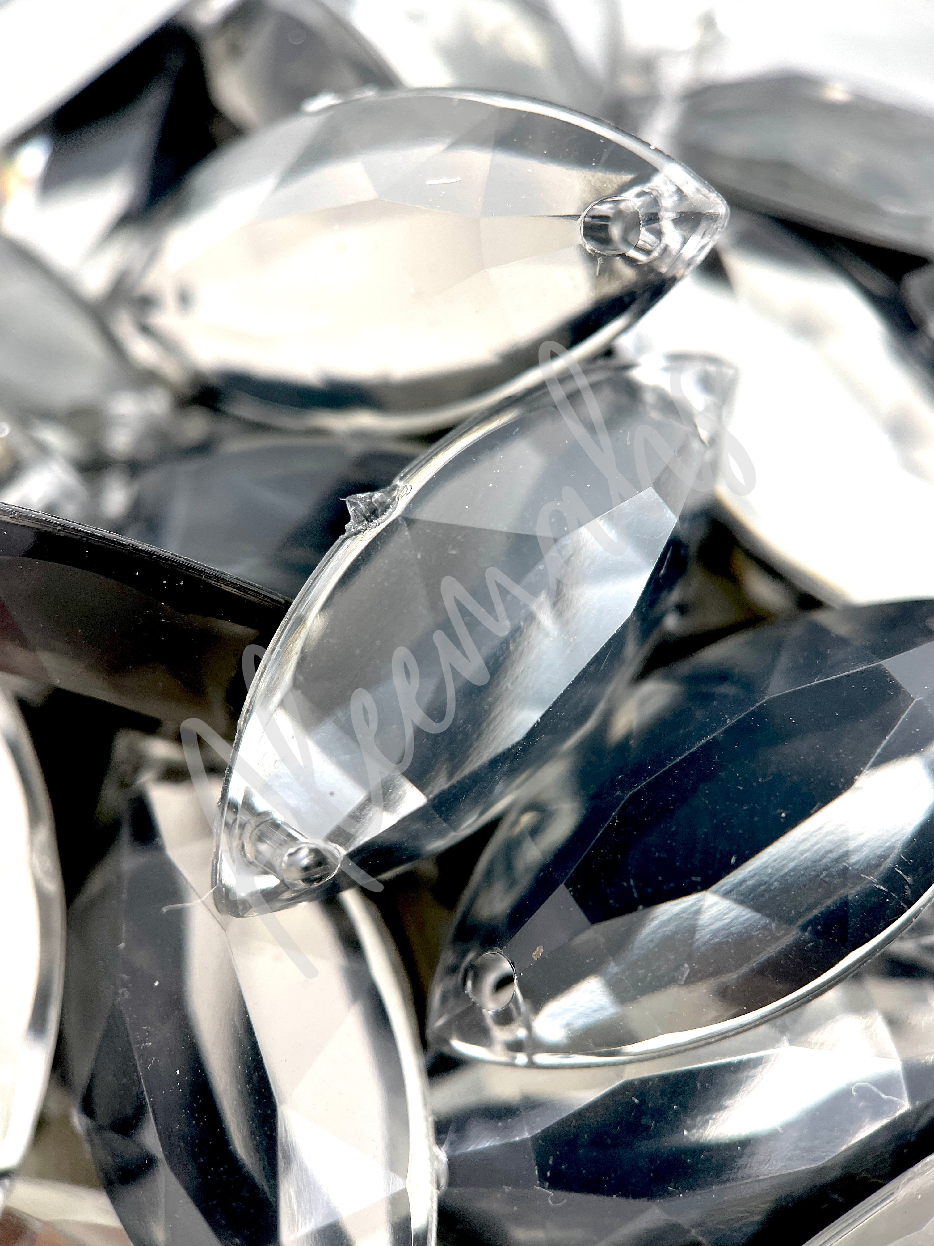Black Diamond Eye Acrylic Jewel