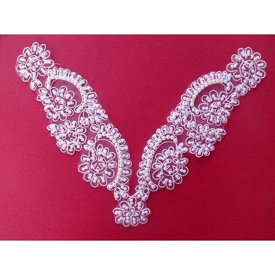 BN - 010: delicate white bead and cord neckpiece - Aleemahs