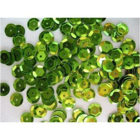 Loose 6mm cup sequins - Lime green - Aleemahs