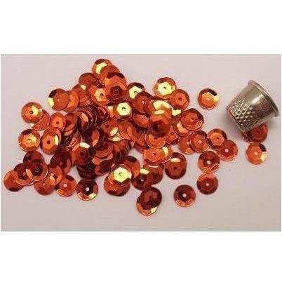 Loose 8mm cup sequins: Copper - Aleemahs