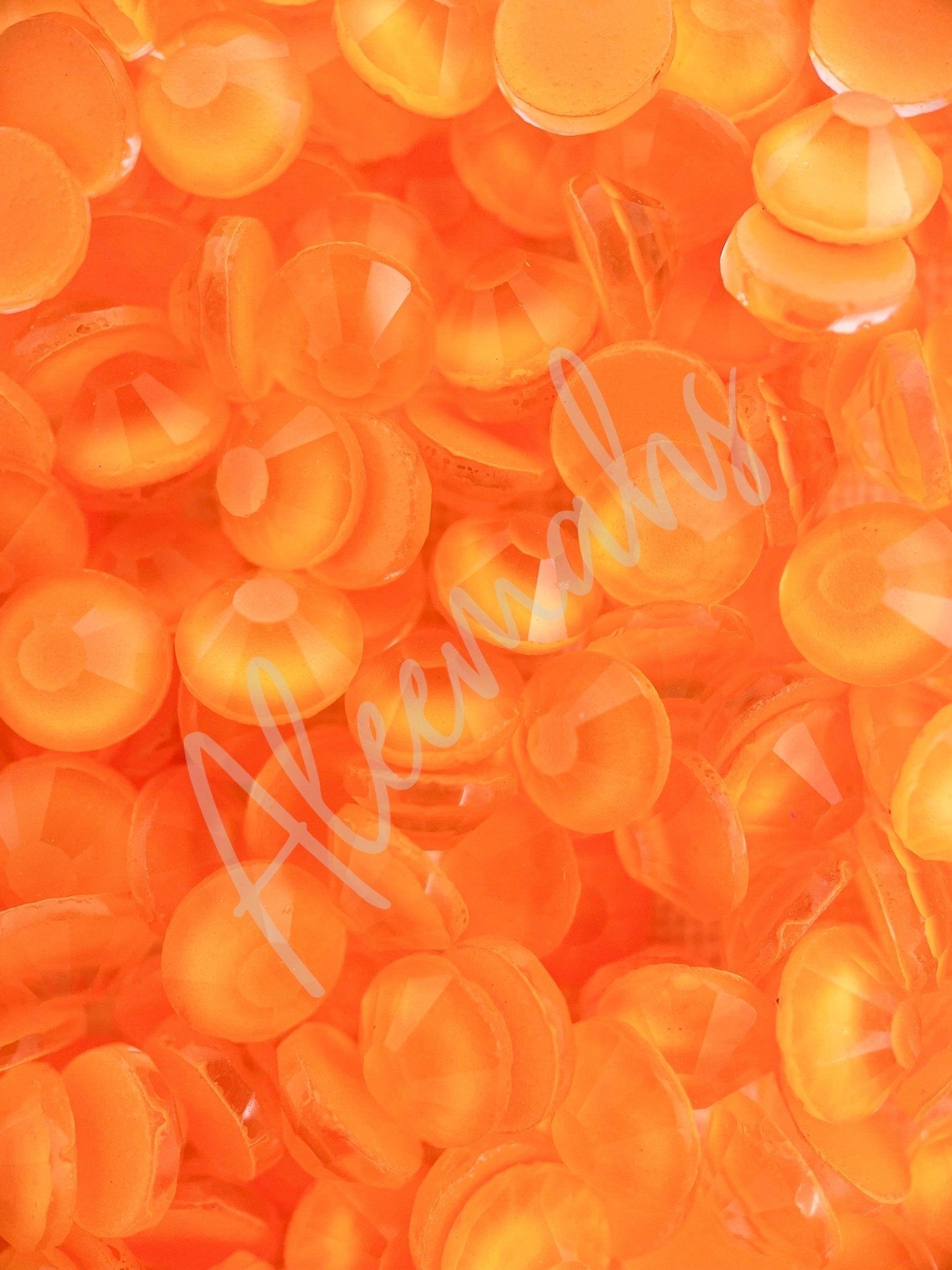 Neon Orange Flatback - Aleemahs