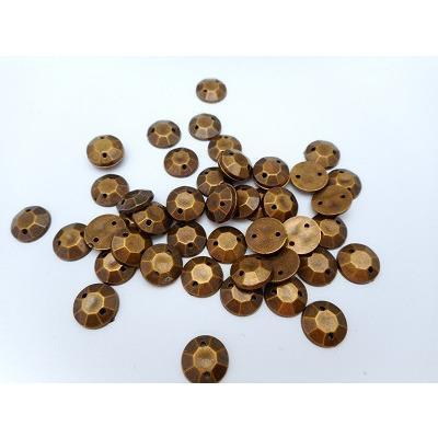 Bronze Round 10mm Acrylic Jewel