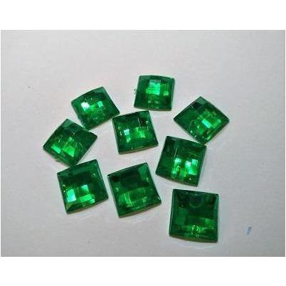 Green Square Acrylic Jewel
