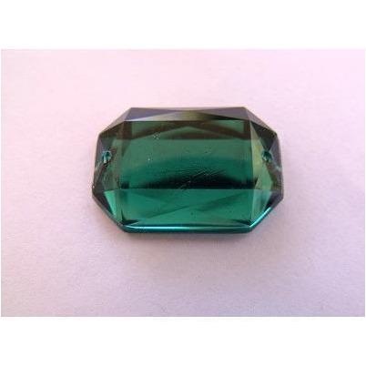Teal Rectangle Acrylic Jewel