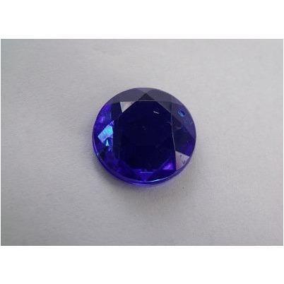 Blue Round Acrylic Jewel