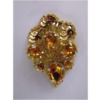 a-032-gold-and-topaz-centrepiece