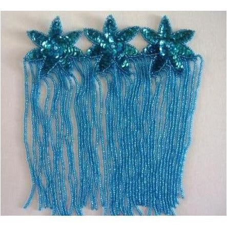 f-013-turquoise-sequin-and-bead-3-flower-fringed-applique