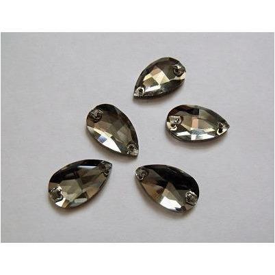 Black Diamond Teardrop Glass Jewel