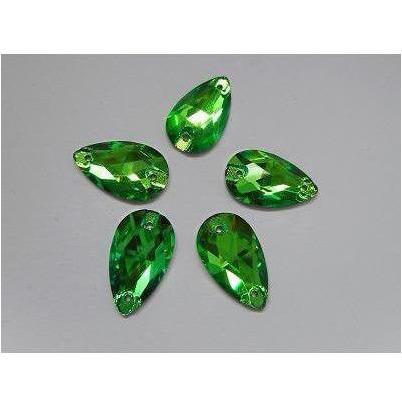 Peridot Teardrop 11 x 18mm Glass Jewel