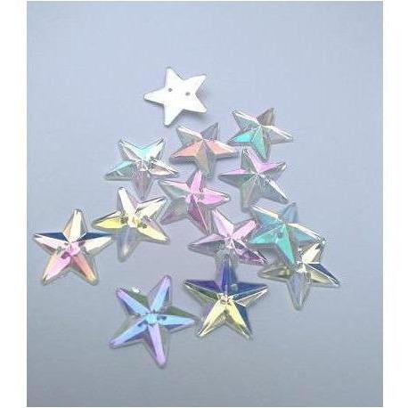 Crystal AB Star Acrylic Jewel