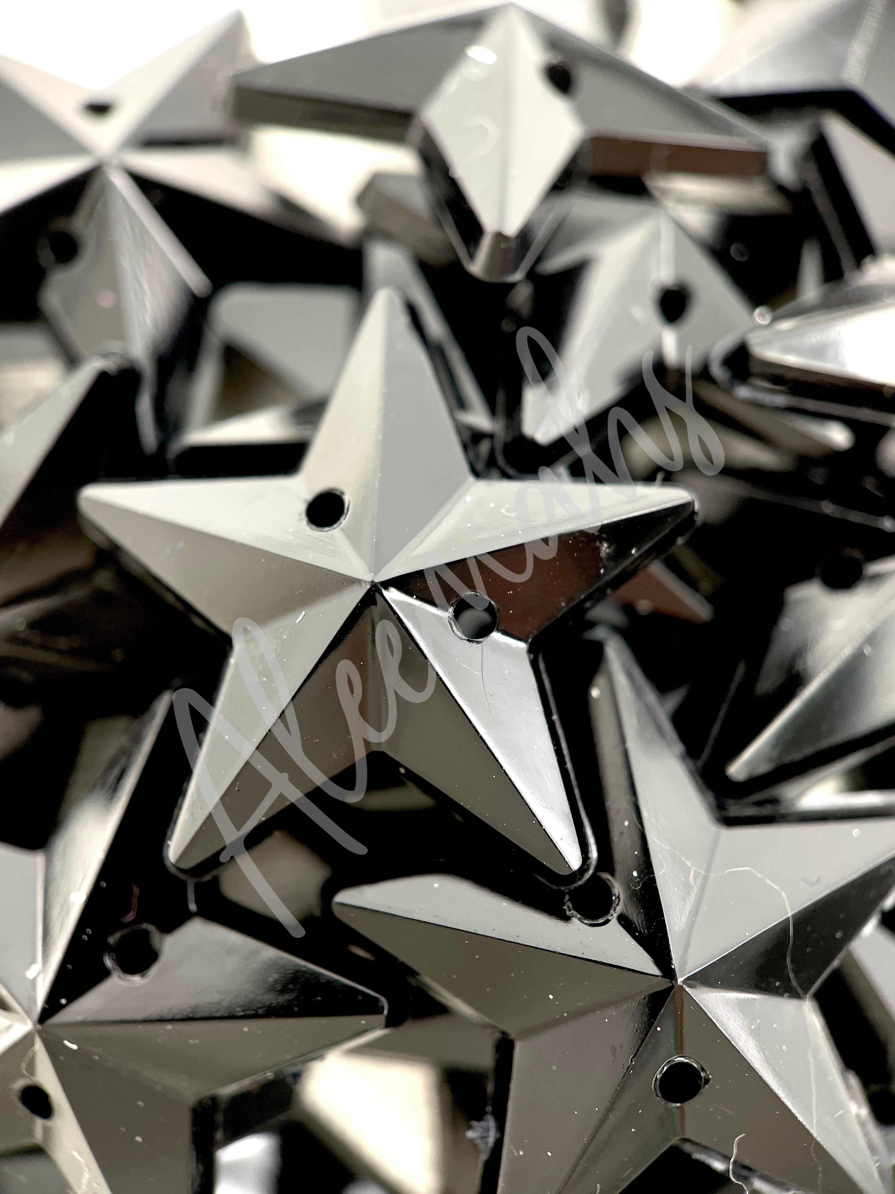 Black Star Acrylic Jewel