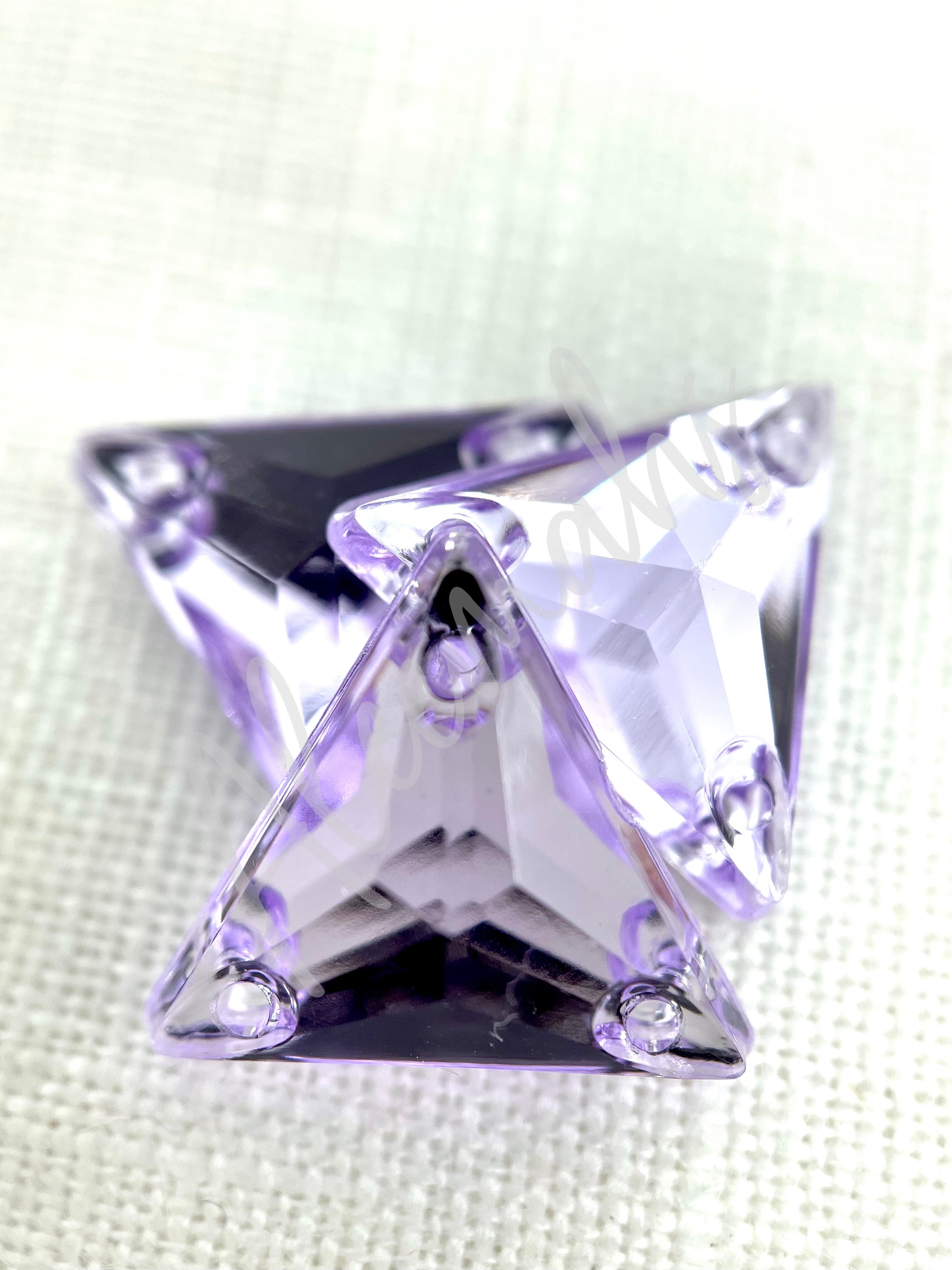 Lilac Triangle Acrylic Jewel