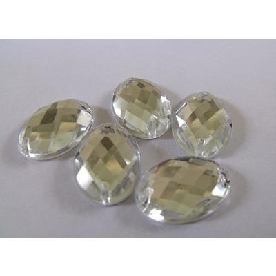 Crystal Oval 11 x 16mm Glass Jewel