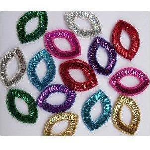A - 006: Sequin and bead applique - Aleemahs