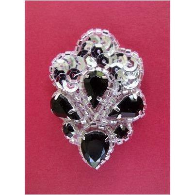 A - 032: Silver and black centrepiece - Aleemahs