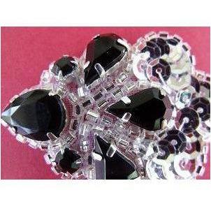 A - 032: Silver and black centrepiece - Aleemahs