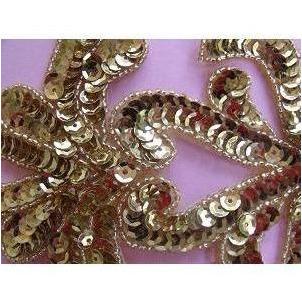 A - 046: Gold, long applique - Aleemahs