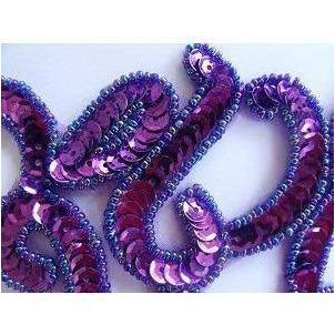 A - 048: Purple cut out applique - Aleemahs