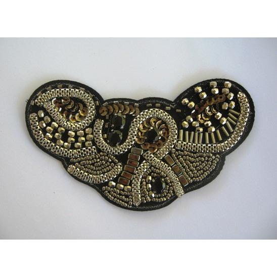 A - 054 Felt back, snakechain applique - Aleemahs