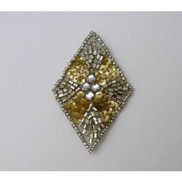 A-085: Gold and silver diamond
