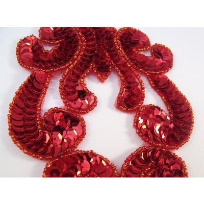 A - 097: Red applique - Aleemahs