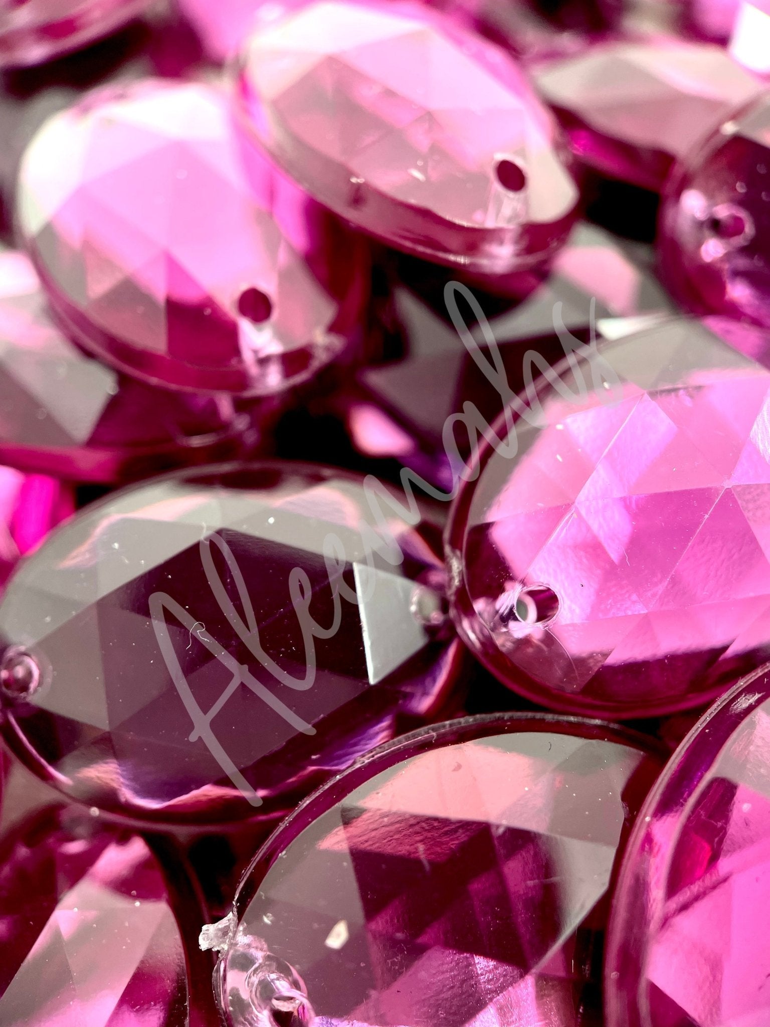 Amethyst Oval Acrylic Jewel - Aleemahs