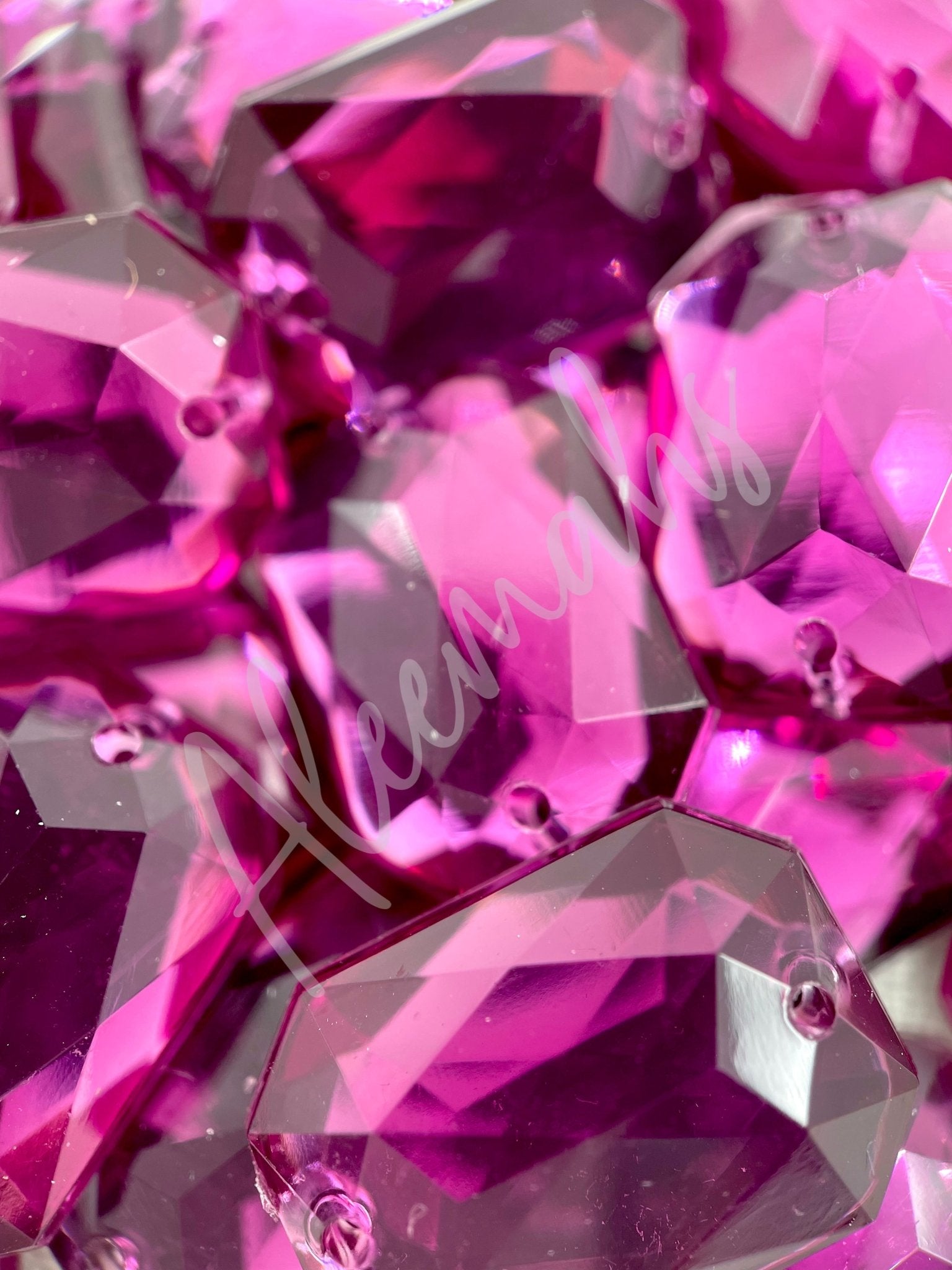 Amethyst Rectangle Acrylic Jewel - Aleemahs