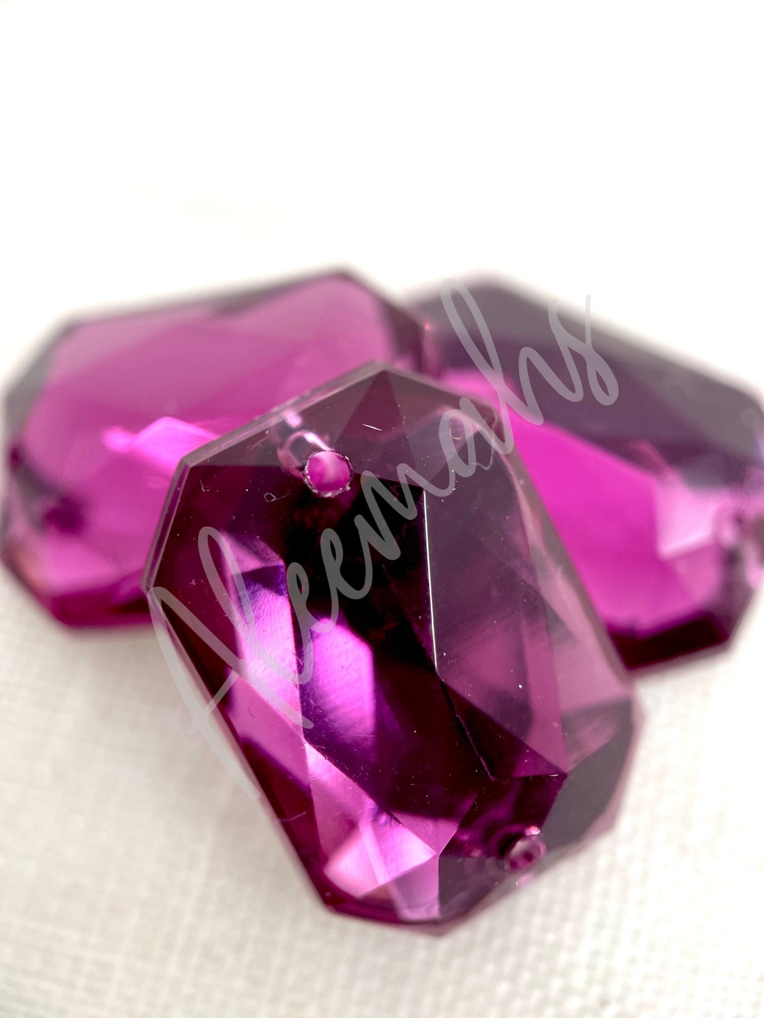 Amethyst Rectangle Acrylic Jewel - Aleemahs