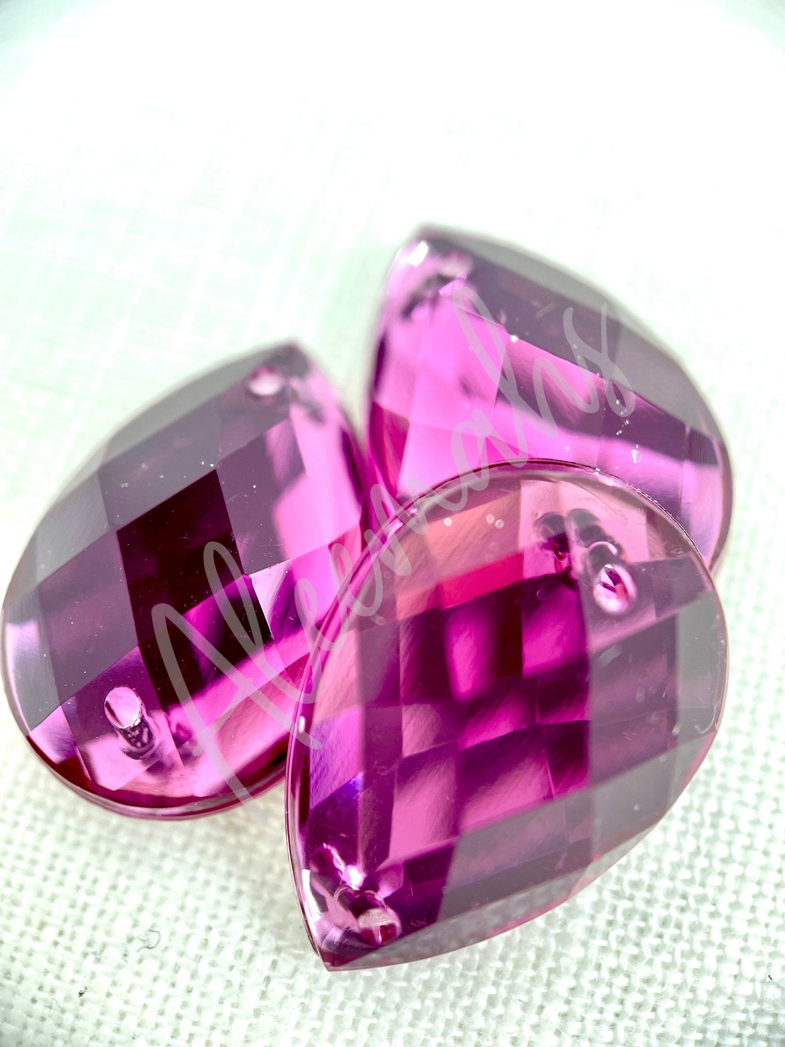 Amethyst Teardrop Acrylic Jewel - Aleemahs