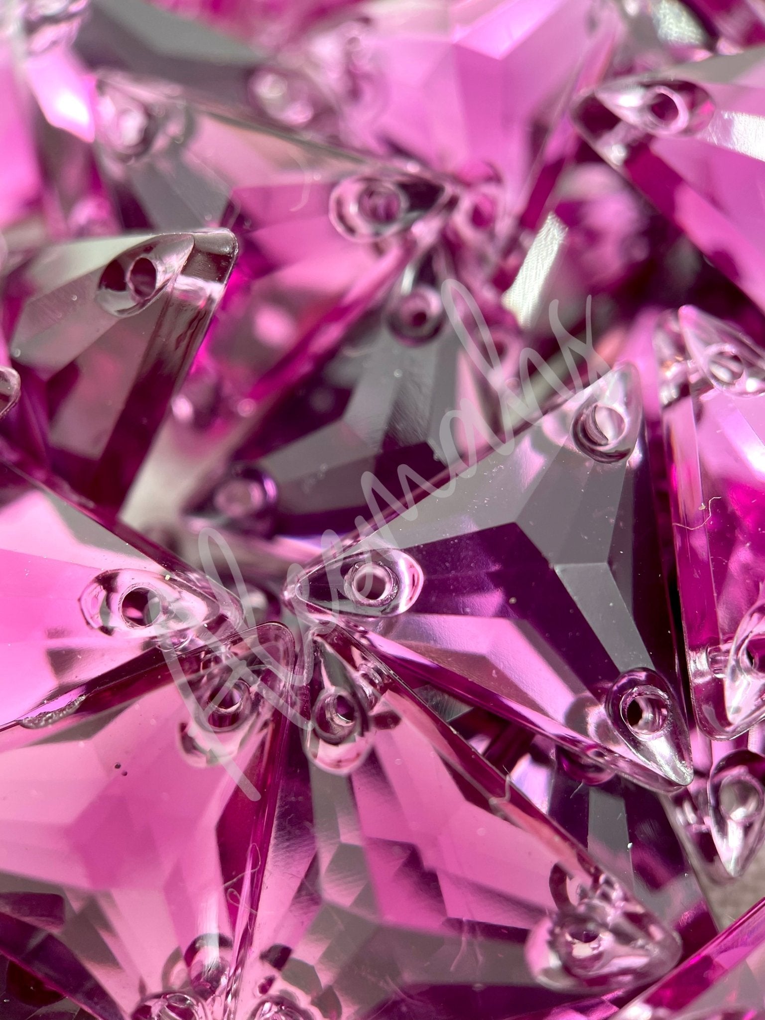 Amethyst Triangle Acrylic Jewel | Jewel by Aleemahs