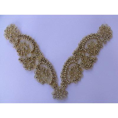 BN - 010: delicate gold bead and cord neckpiece - Aleemahs