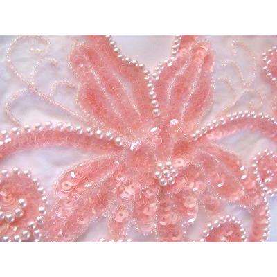 BN - 015: Pink Crystal Bodice applique - Aleemahs