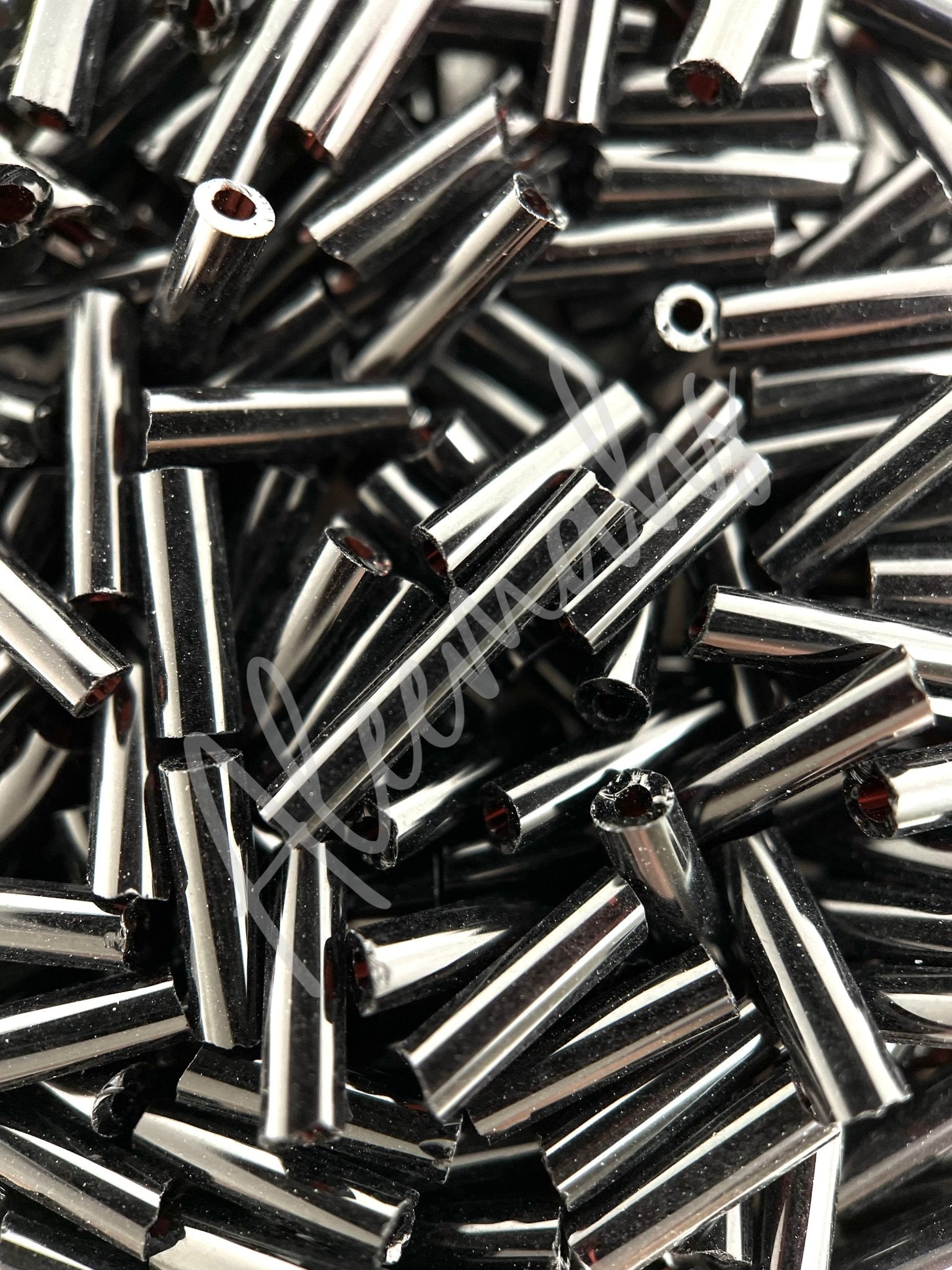 Bugle Beads - Black - Aleemahs