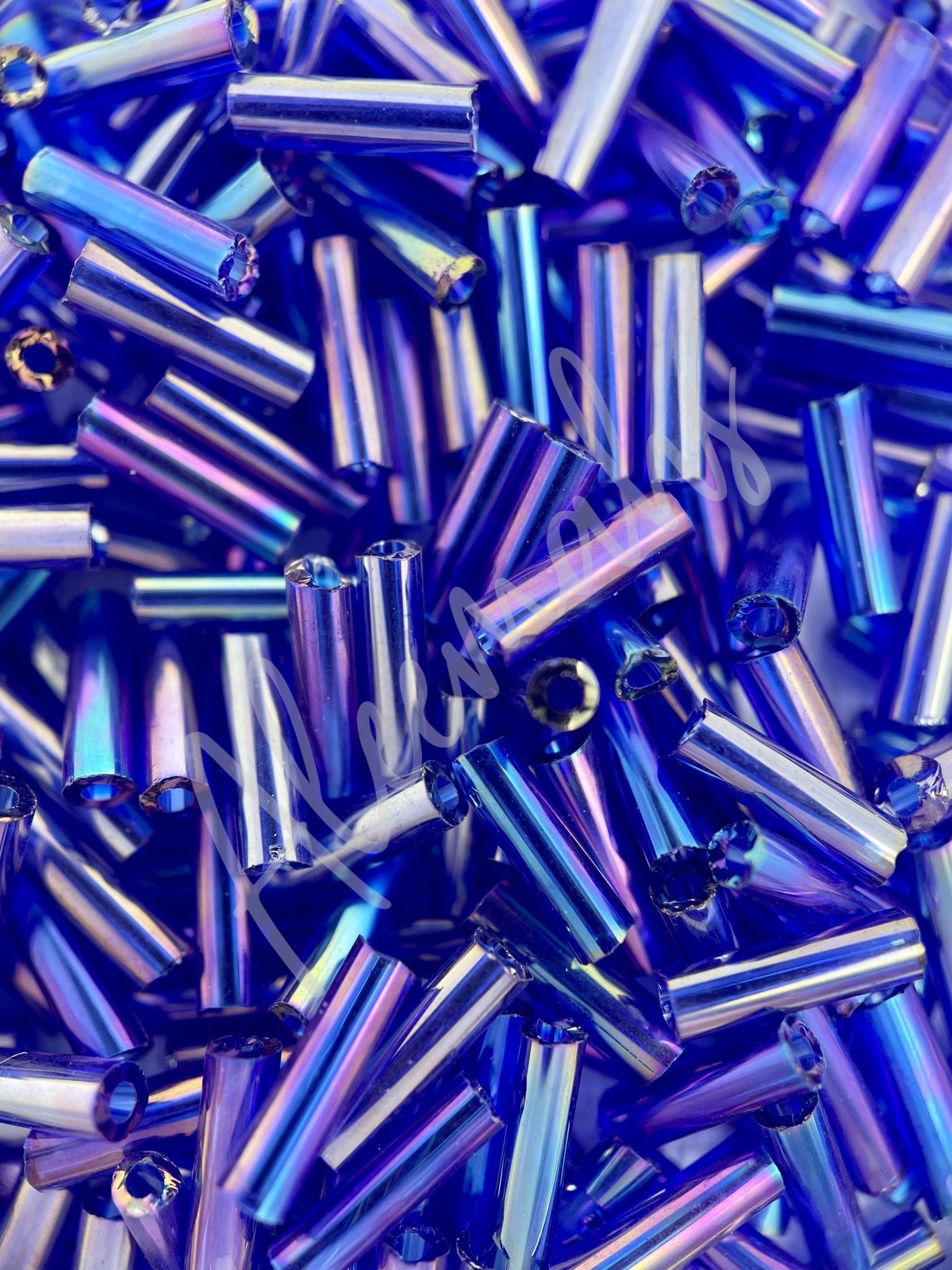 Bugle Beads - Purple Iris - Aleemahs