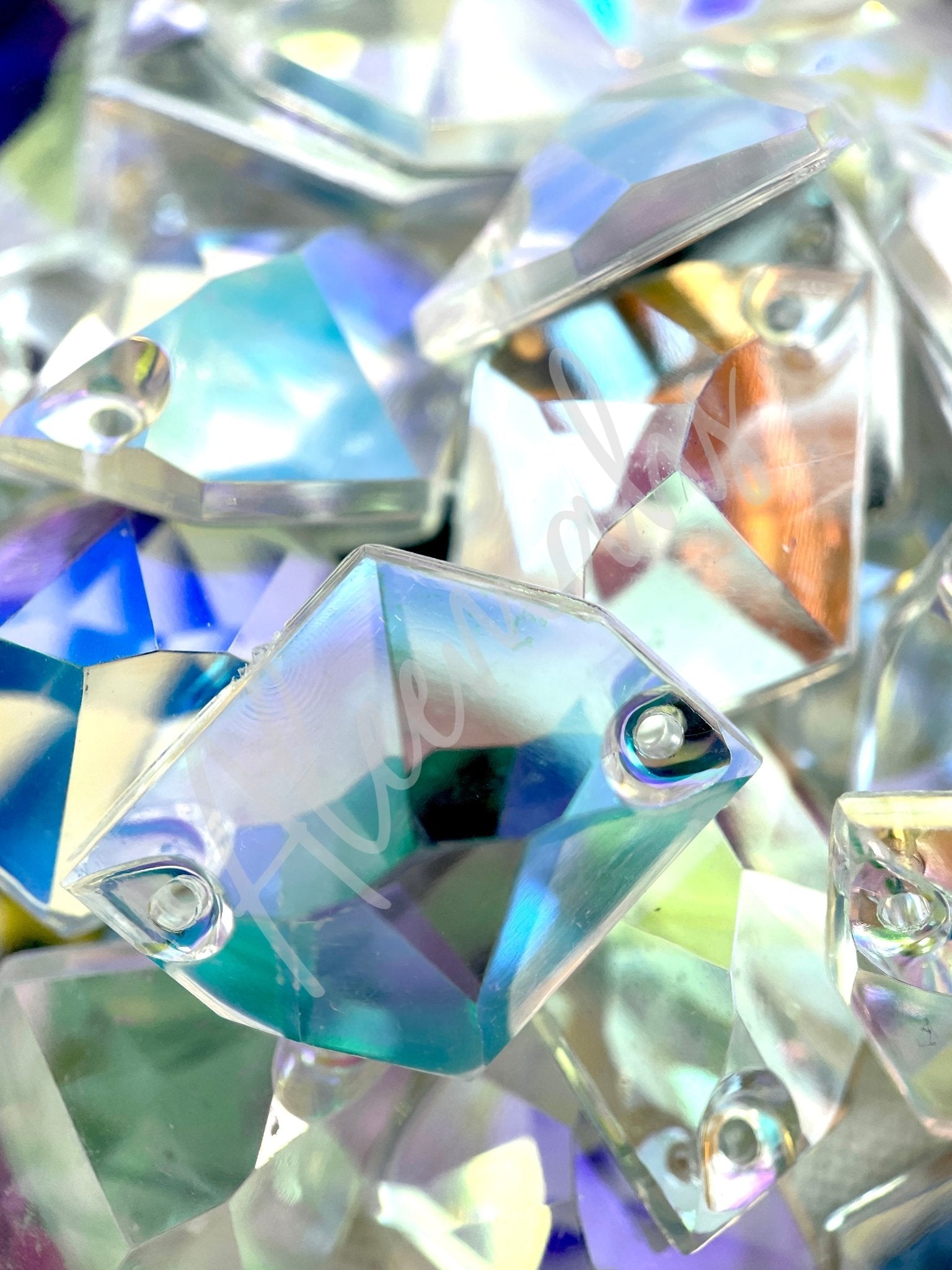 Crystal AB Irregular Acrylic Jewel - Aleemahs