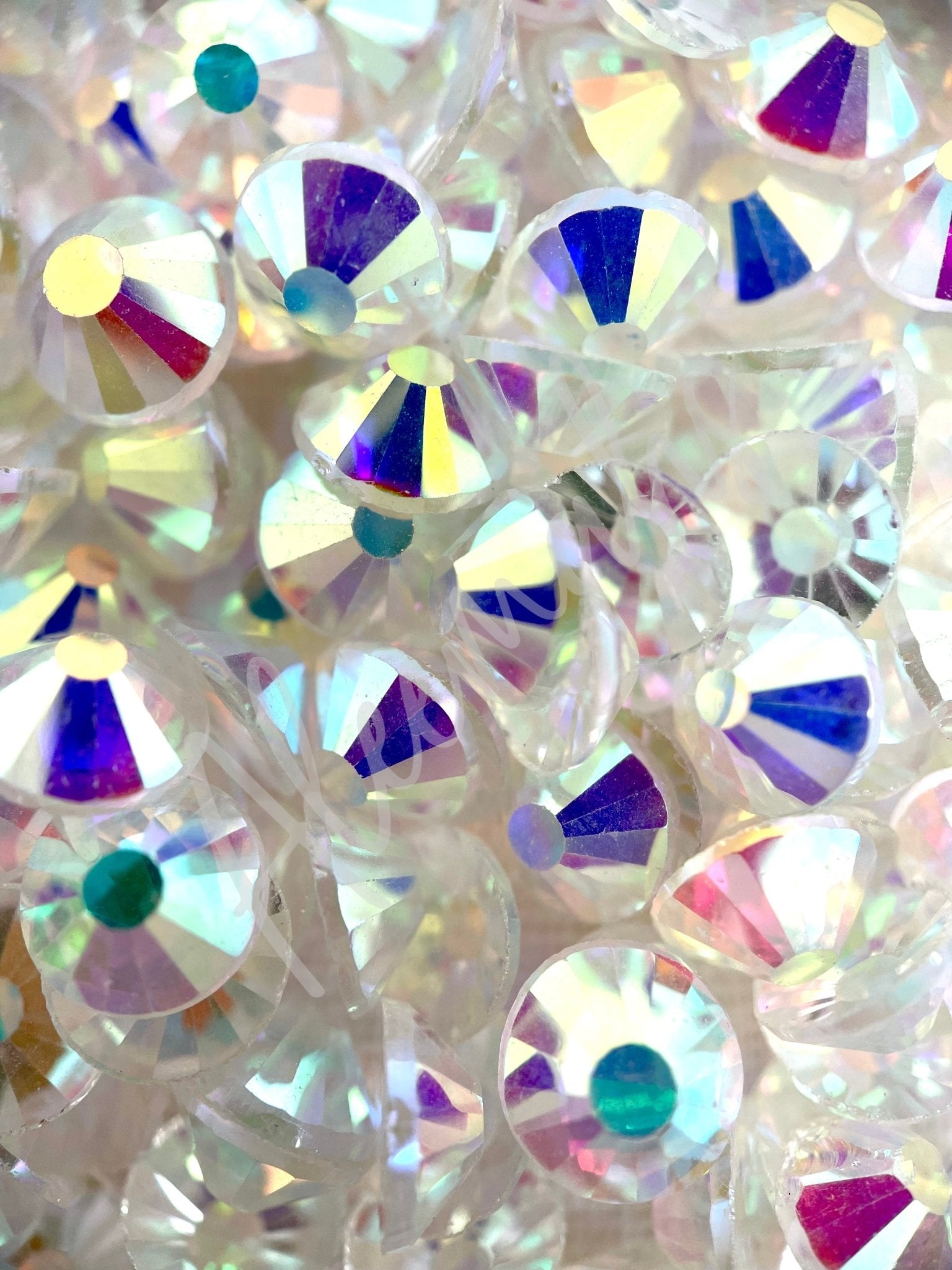 Crystal AB Unfoiled Flatback - Aleemahs