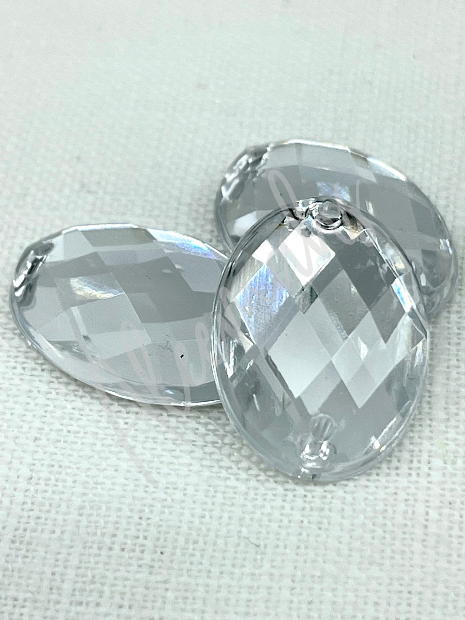 Crystal Oval Acrylic Jewel - Aleemahs