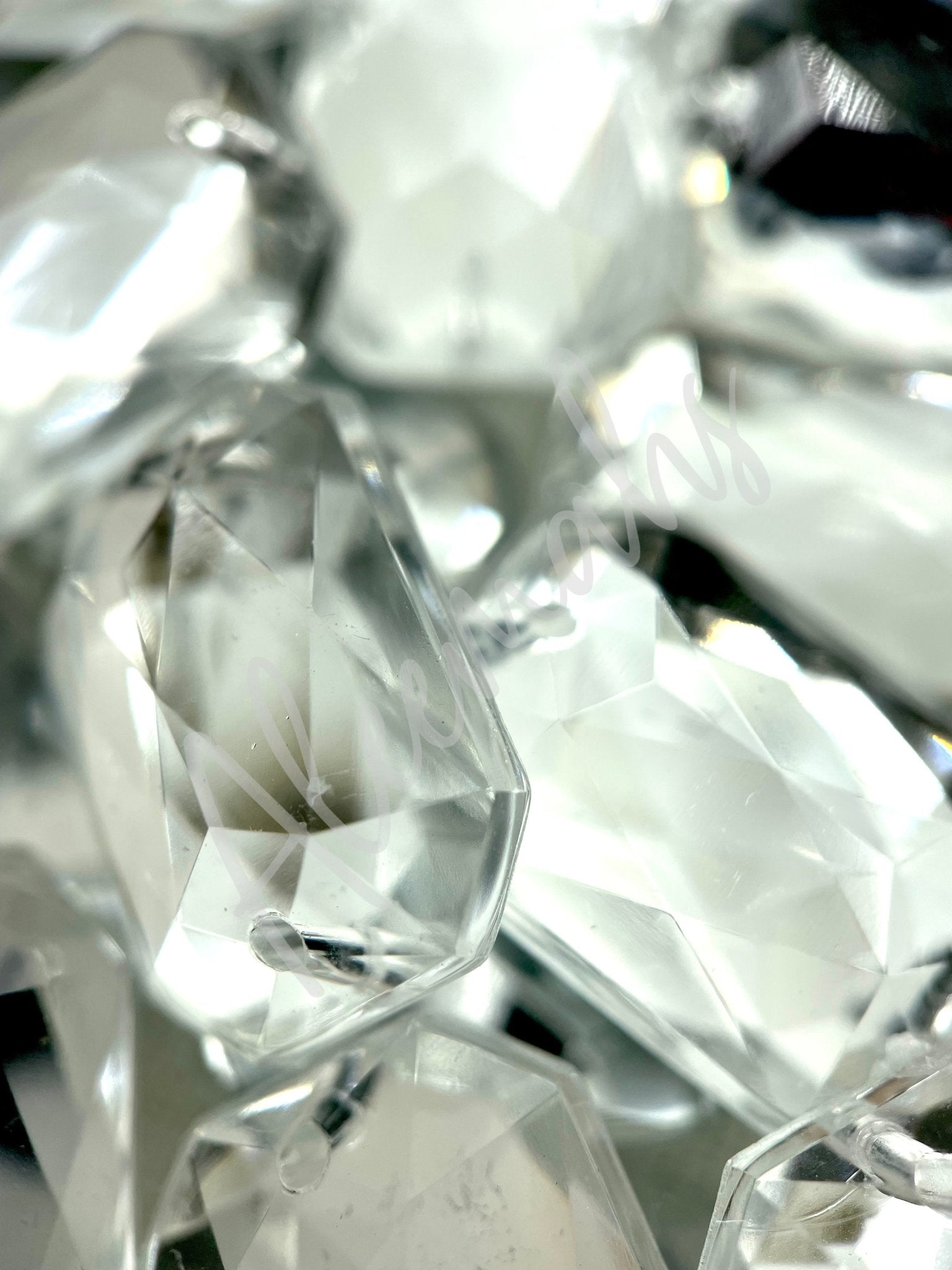 Crystal Rectangle Acrylic Jewel - Aleemahs