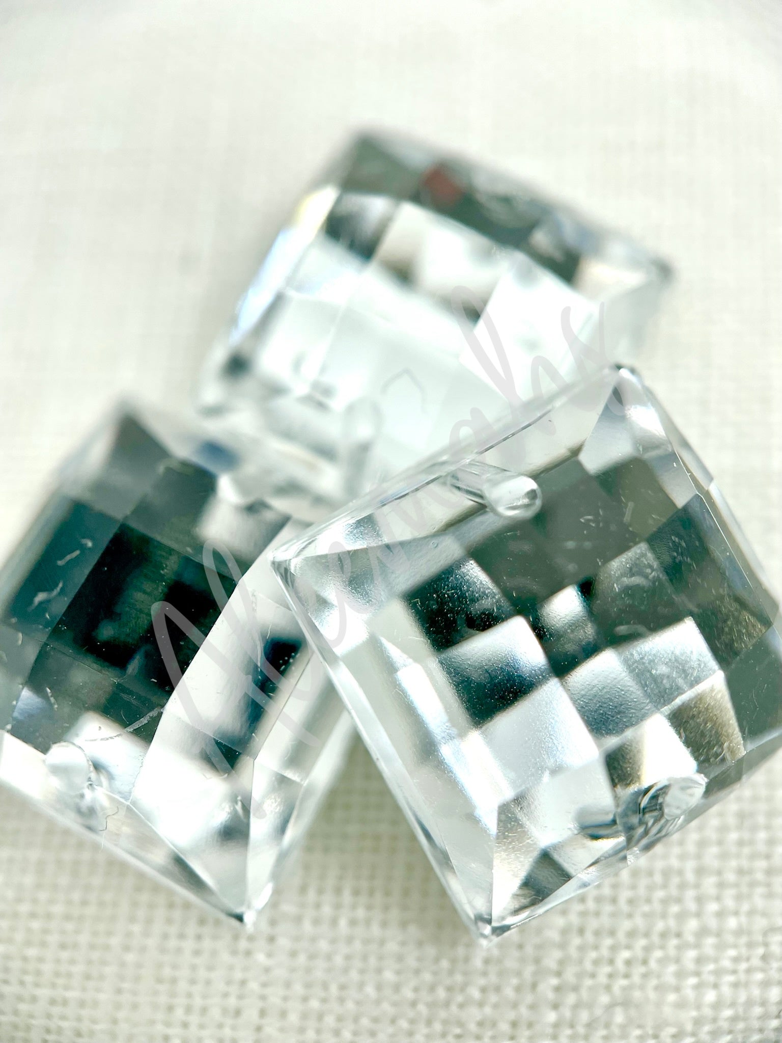 Crystal Square Acrylic Jewel - Aleemahs