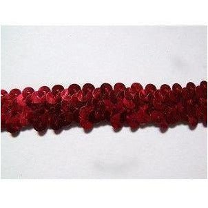 Elastic Sequins - Red - Aleemahs