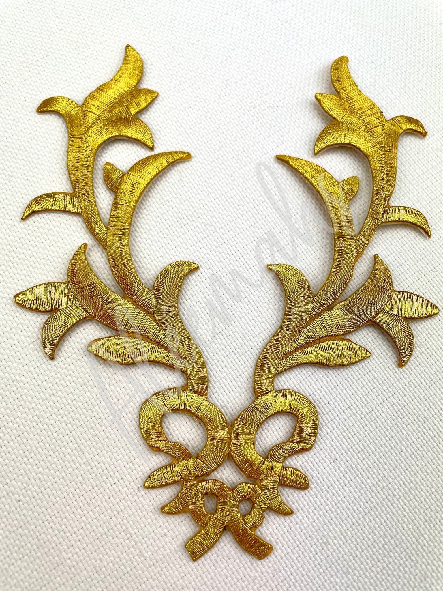 EMB - 001: Gold neck applique - Aleemahs
