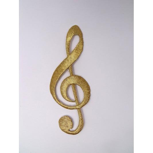 EMB - 019: Gold music note - Aleemahs