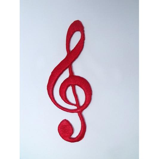 EMB - 019: Red music note - Aleemahs