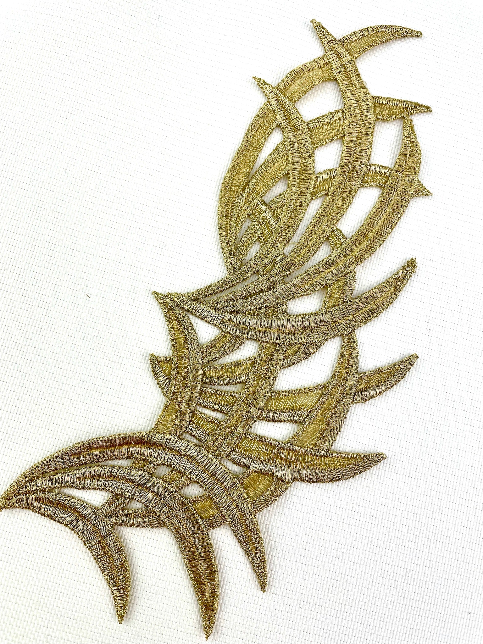 EMB - 033: Embroidered dynamic pair: Gold - Aleemahs