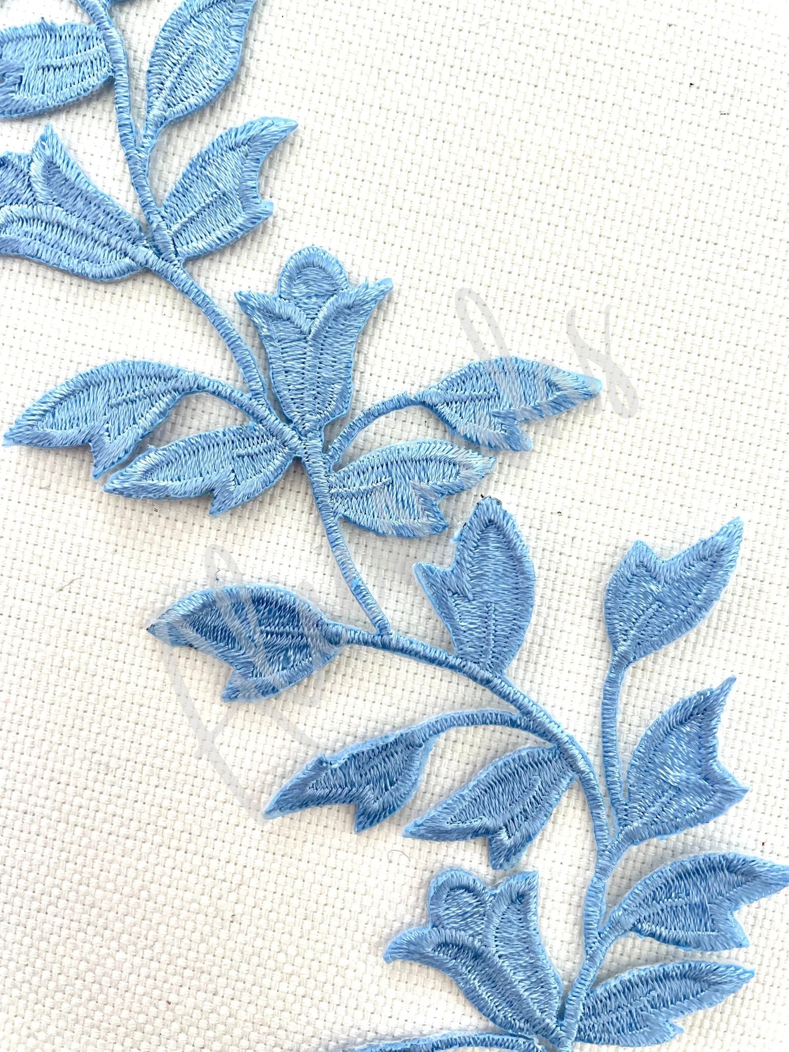 EMB - 1056 Blue embroidered applique - Aleemahs