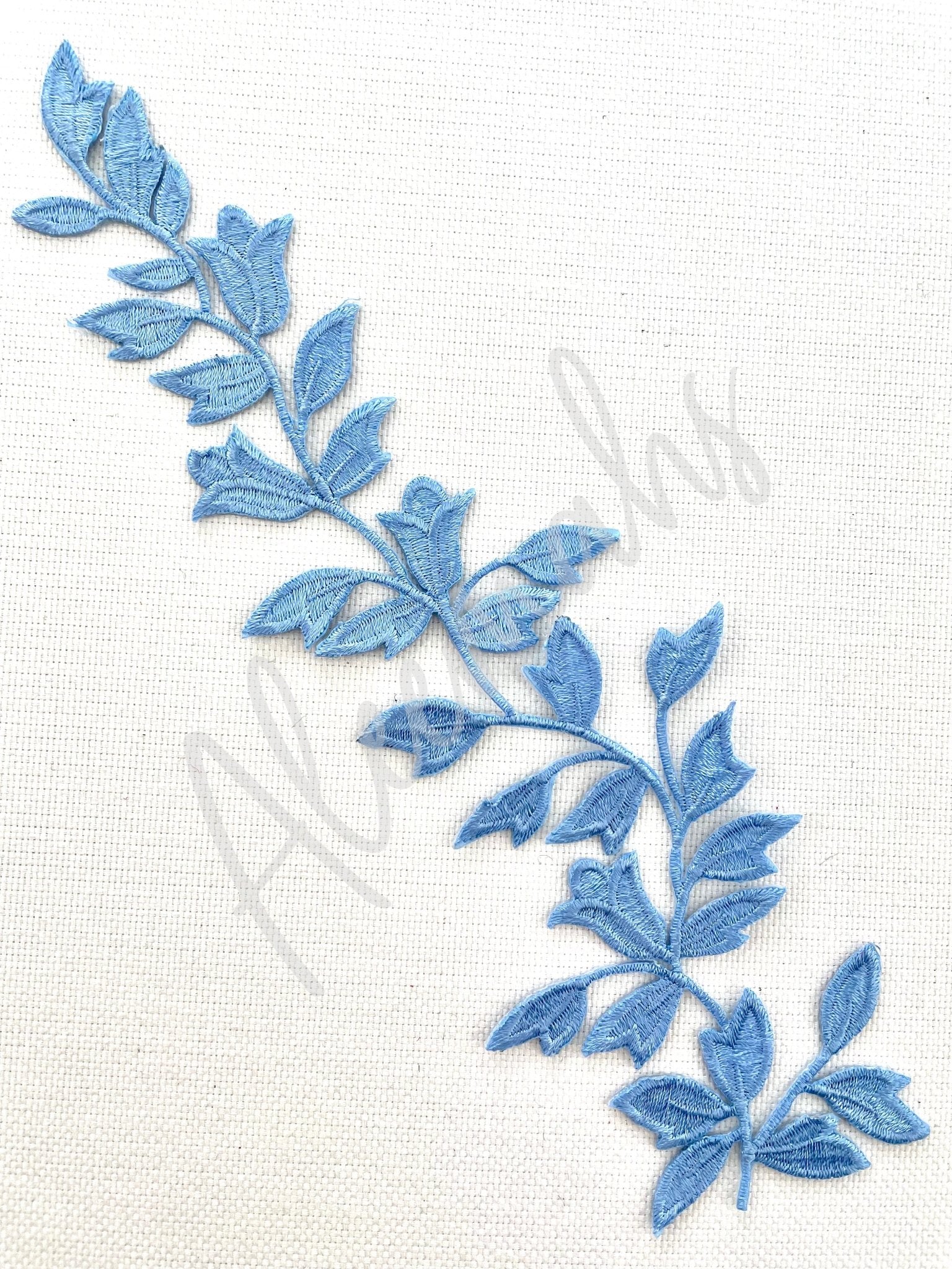 EMB - 1056 Blue embroidered applique - Aleemahs