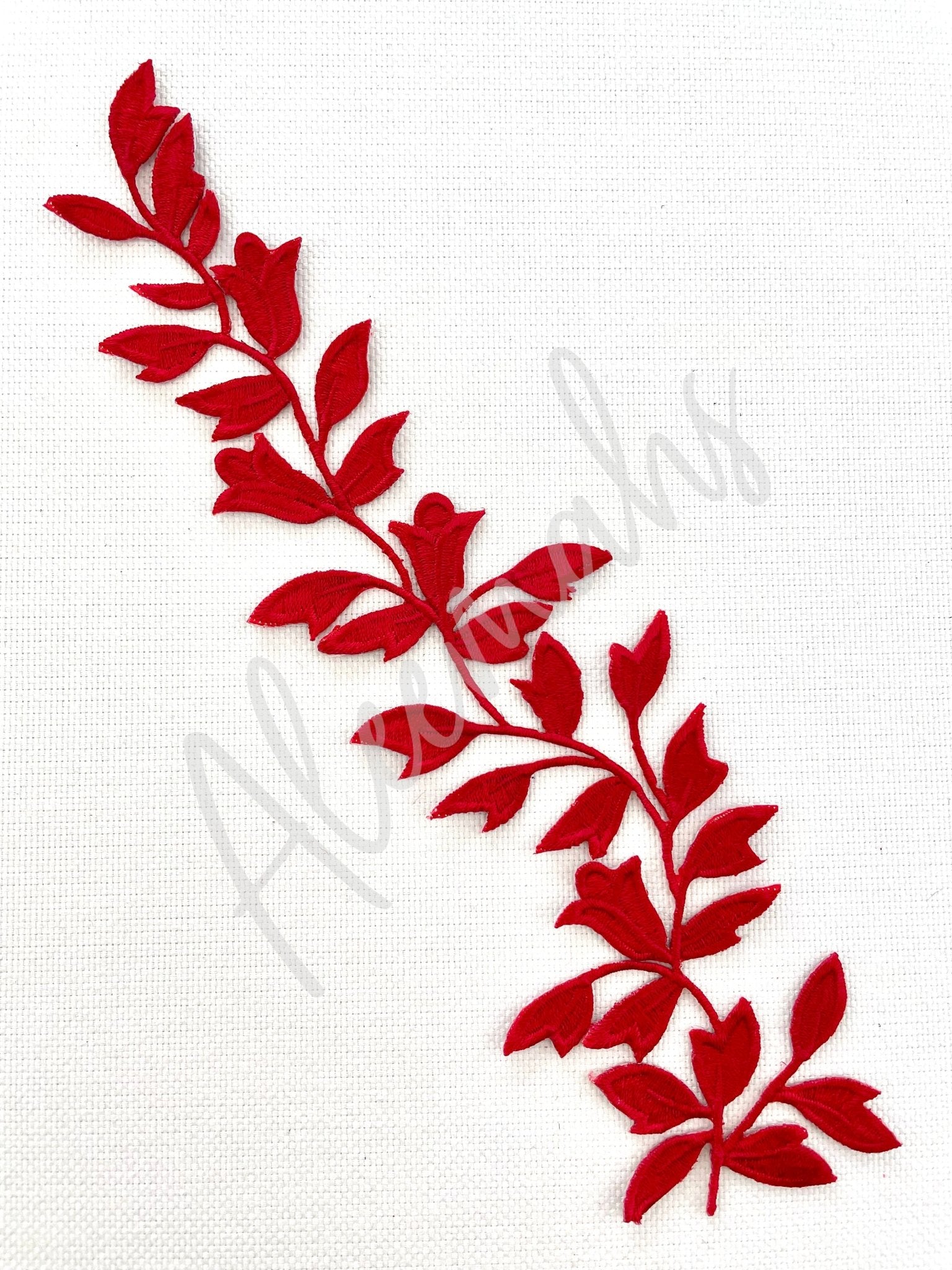 EMB - 1056 Red lace piece - Aleemahs
