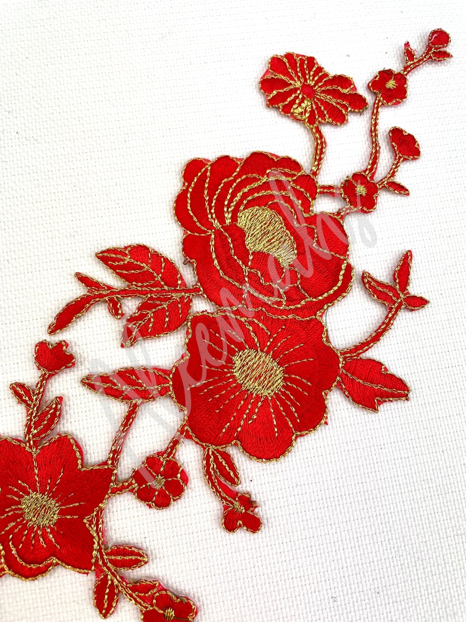 EMB - 1137 Embroidered Applique - Aleemahs