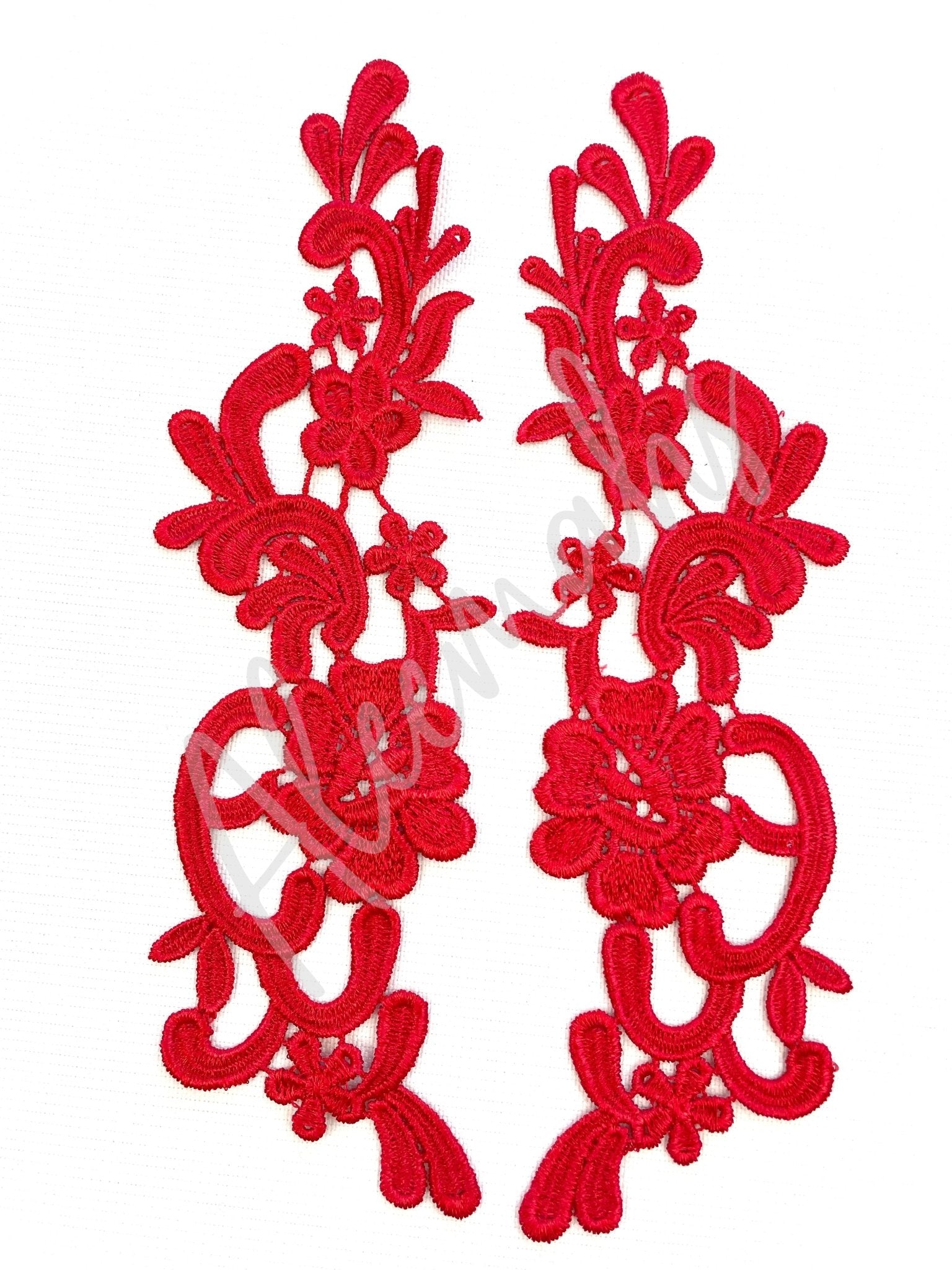 LA - 013 - Red lace Pair - Aleemahs