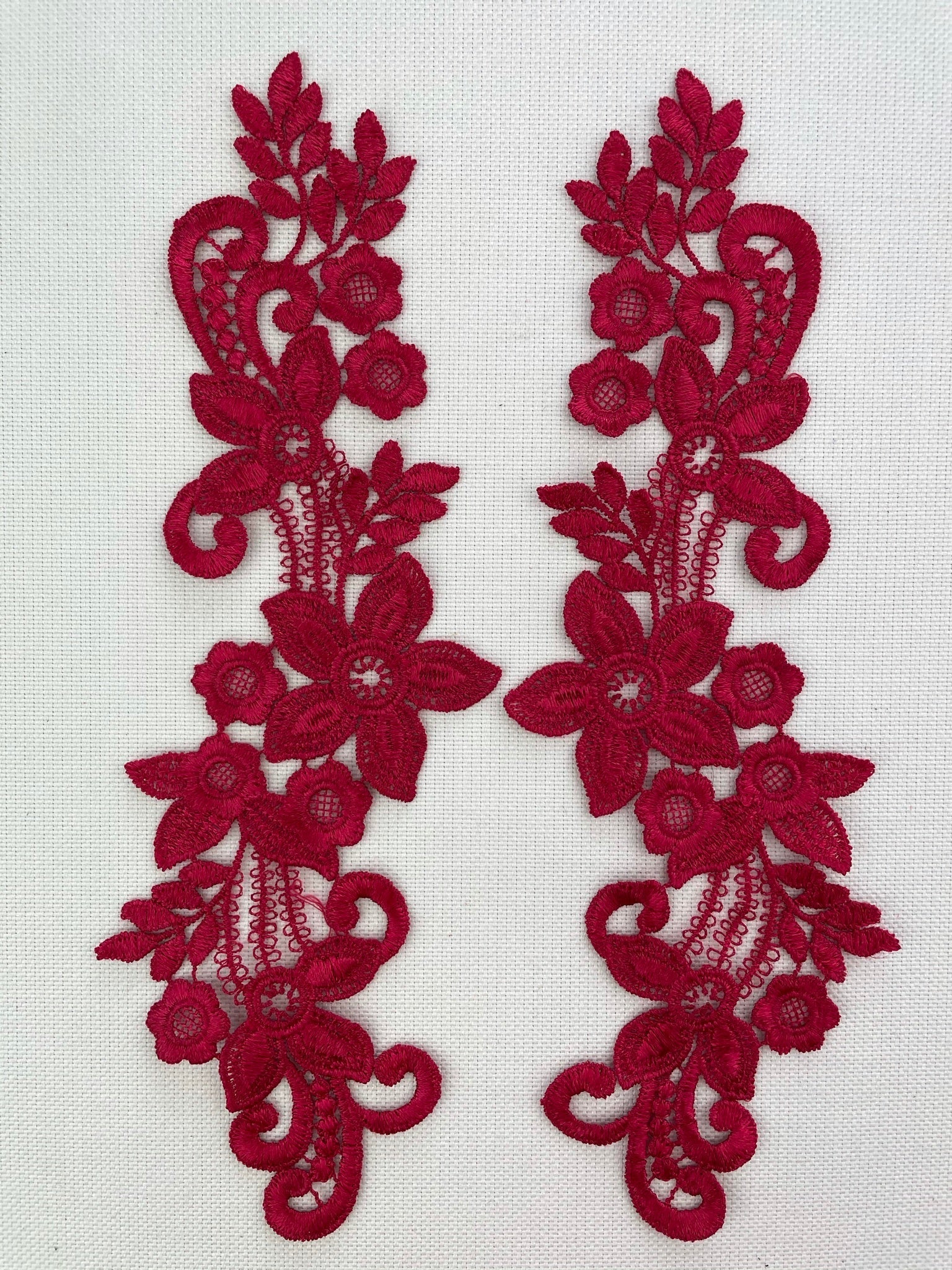 LA - 014 - Dark Red lace Pair - Aleemahs